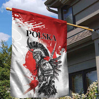 Polish Winged Hussar Garden Flag Grunge Style