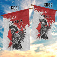 Polish Winged Hussar Garden Flag Grunge Style