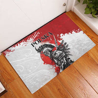 Polish Winged Hussar Rubber Doormat Grunge Style