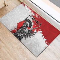 Polish Winged Hussar Rubber Doormat Grunge Style
