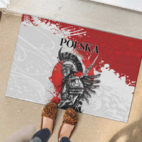 Polish Winged Hussar Rubber Doormat Grunge Style