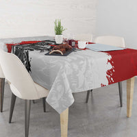 Polish Winged Hussar Tablecloth Grunge Style