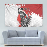 Polish Winged Hussar Tapestry Grunge Style