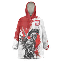 Polish Winged Hussar Wearable Blanket Hoodie Grunge Style
