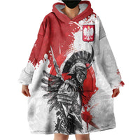 Polish Winged Hussar Wearable Blanket Hoodie Grunge Style
