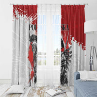 Polish Winged Hussar Window Curtain Grunge Style