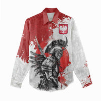 Polish Winged Hussar Women Casual Shirt Grunge Style