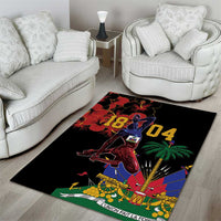 Haiti Negre Marron Area Rug Libete Egalite Fratenite