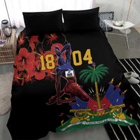 Haiti Negre Marron Bedding Set Libete Egalite Fratenite