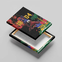 Haiti Negre Marron Canvas Wall Art Libete Egalite Fratenite