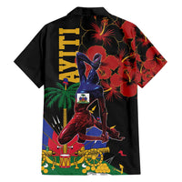 Haiti Negre Marron Family Matching Off Shoulder Short Dress and Hawaiian Shirt Libete Egalite Fratenite