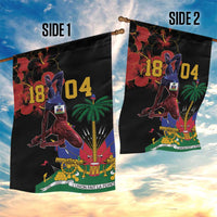Haiti Negre Marron Garden Flag Libete Egalite Fratenite