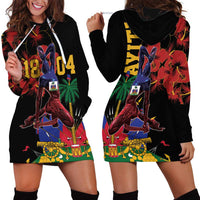 Haiti Negre Marron Hoodie Dress Libete Egalite Fratenite