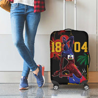 Haiti Negre Marron Luggage Cover Libete Egalite Fratenite