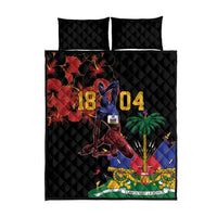 Haiti Negre Marron Quilt Bed Set Libete Egalite Fratenite