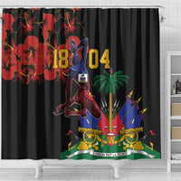 Haiti Negre Marron Shower Curtain Libete Egalite Fratenite