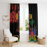 Haiti Negre Marron Window Curtain Libete Egalite Fratenite