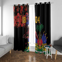 Haiti Negre Marron Window Curtain Libete Egalite Fratenite