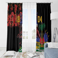 Haiti Negre Marron Window Curtain Libete Egalite Fratenite