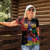 Haiti Negre Marron Women Polo Shirt Libete Egalite Fratenite