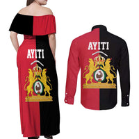 First Empire of Haiti 1804 –1806 Couples Matching Off Shoulder Maxi Dress and Long Sleeve Button Shirt Liberte ou la Mort!