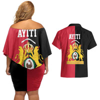 First Empire of Haiti 1804 –1806 Couples Matching Off Shoulder Short Dress and Hawaiian Shirt Liberte ou la Mort!