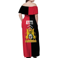 First Empire of Haiti 1804 –1806 Family Matching Off Shoulder Maxi Dress and Hawaiian Shirt Liberte ou la Mort!