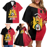 First Empire of Haiti 1804 –1806 Family Matching Off Shoulder Short Dress and Hawaiian Shirt Liberte ou la Mort!