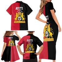 First Empire of Haiti 1804 –1806 Family Matching Short Sleeve Bodycon Dress and Hawaiian Shirt Liberte ou la Mort!