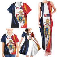 Personalized Second Empire of Haiti 1849-1859 Family Matching Tank Maxi Dress and Hawaiian Shirt Dieu Ma Patrie Et Mon Epee