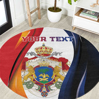 Personalized Second Empire of Haiti 1849-1859 Round Carpet Dieu Ma Patrie Et Mon Epee