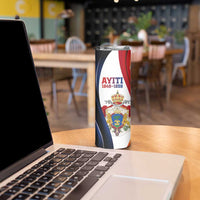 Personalized Second Empire of Haiti 1849-1859 Skinny Tumbler Dieu Ma Patrie Et Mon Epee