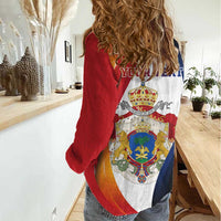 Personalized Second Empire of Haiti 1849-1859 Women Casual Shirt Dieu Ma Patrie Et Mon Epee