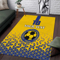 Custom Sweden Football Area Rug Sveriges herrlandslag i fotboll