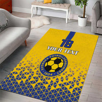 Custom Sweden Football Area Rug Sveriges herrlandslag i fotboll