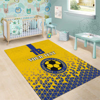 Custom Sweden Football Area Rug Sveriges herrlandslag i fotboll