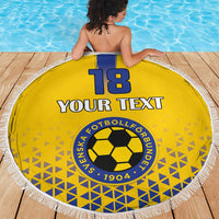 Custom Sweden Football Beach Blanket Sveriges herrlandslag i fotboll