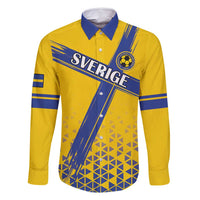 Custom Sweden Football Family Matching Tank Maxi Dress and Hawaiian Shirt Sveriges herrlandslag i fotboll