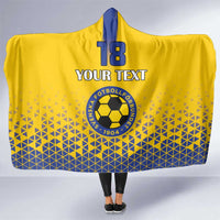 Custom Sweden Football Hooded Blanket Sveriges herrlandslag i fotboll