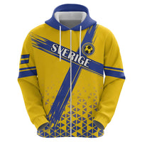 Custom Sweden Football Hoodie Sveriges herrlandslag i fotboll