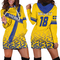 Custom Sweden Football Hoodie Dress Sveriges herrlandslag i fotboll