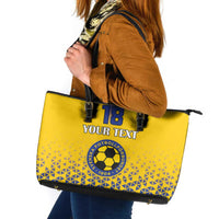 Custom Sweden Football Leather Tote Bag Sveriges herrlandslag i fotboll