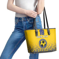 Custom Sweden Football Leather Tote Bag Sveriges herrlandslag i fotboll