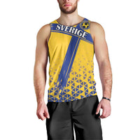 Custom Sweden Football Men Tank Top Sveriges herrlandslag i fotboll