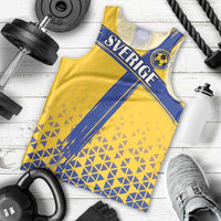Custom Sweden Football Men Tank Top Sveriges herrlandslag i fotboll