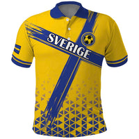 Custom Sweden Football Polo Shirt Sveriges herrlandslag i fotboll
