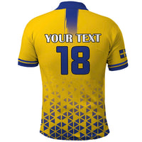 Custom Sweden Football Polo Shirt Sveriges herrlandslag i fotboll
