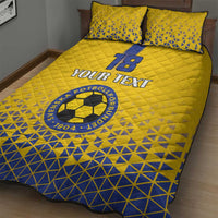 Custom Sweden Football Quilt Bed Set Sveriges herrlandslag i fotboll