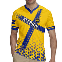 Custom Sweden Football Rugby Jersey Sveriges herrlandslag i fotboll