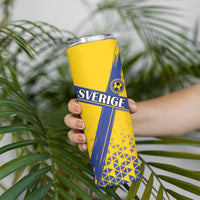 Custom Sweden Football Skinny Tumbler Sveriges herrlandslag i fotboll